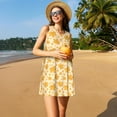 thumbnail image 3 of Haiem Autumn Fall Yellow Leaves for Women’s Summer Dresses – Casual Sleeveless Tank Loose Sundress, Lightweight Beach Dress, 3 of 7