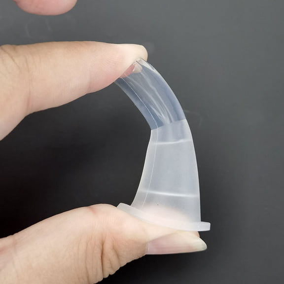 LOLIPPYY Set of 2 Transparent Reusable Silicone Straws for Water Bottles, and Accessories