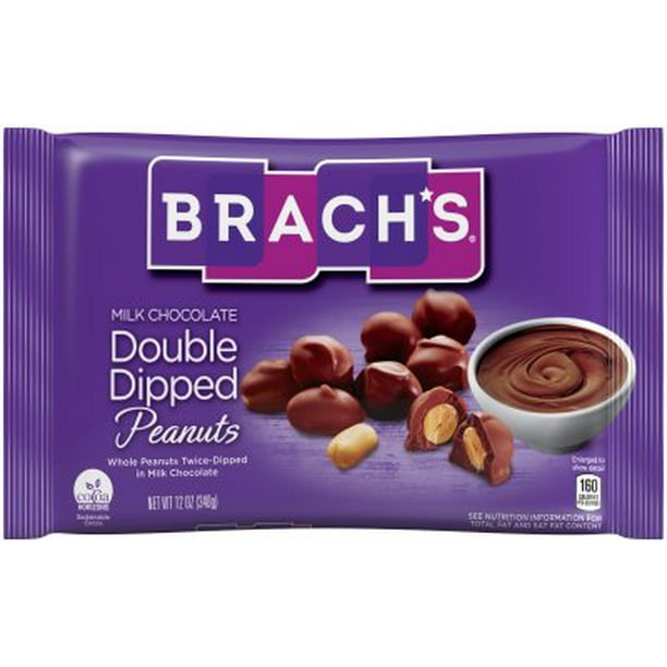 Brach's Double Dipped Chocolate Peanuts Candy, 12 Oz.