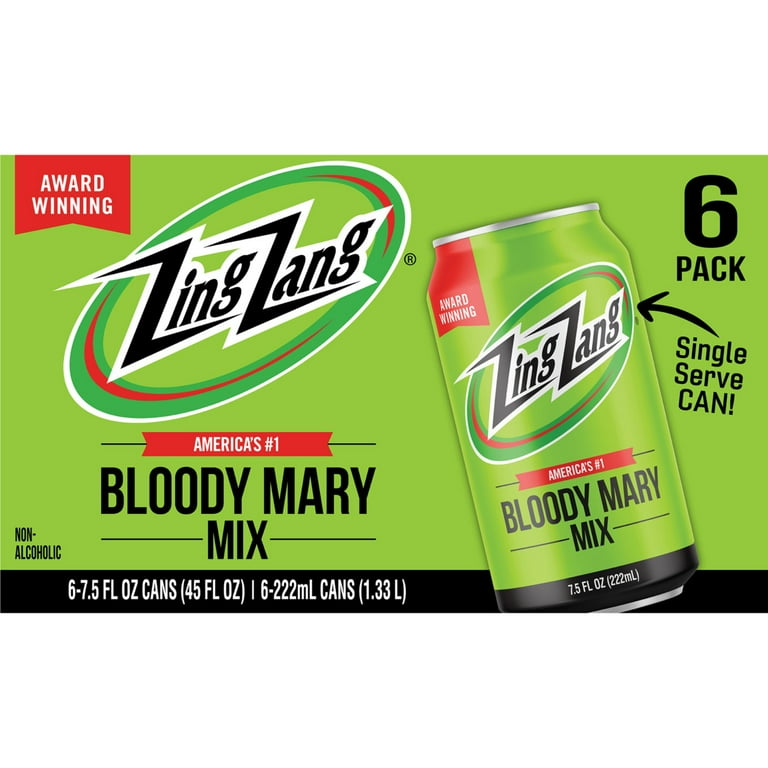 Zing Zang Bloody Mary Mix, Non-Alcoholic Cocktail Mixer, 7.5 Fl Oz