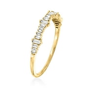 Ross-Simons 0.20 ct. t.w. Baguette Diamond Ring in 14kt Yellow Gold, Womens, Adult