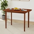 thumbnail image 2 of Gymax 43'' Rectangular Wooden Dining Table for 2-4 People w/Rubber Wood Legs, 2 of 10