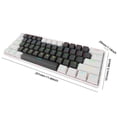 thumbnail image 2 of Teclado de jugador con cable 18 efectos de iluminación Teclado mecánico GK023 para PC portátil, 2 of 5