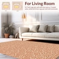thumbnail image 2 of ODIKA 4'x6' Machine Washable Non-Slip Area Rug, Terracotta Trellis Square High Traffic Rug, Orange, 245205, 2 of 7