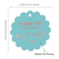 thumbnail image 6 of Inkdotpot Rose Gold Foil Paper Hang Tags Thank You From The New Wedding Favor Tags 100 Piece, 6 of 6