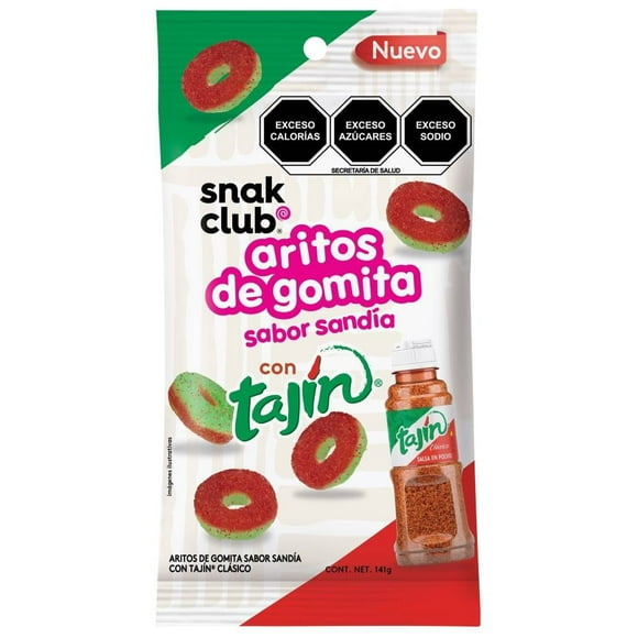 Gomitas Snak Club Tajín aritos de sandia 141 g
