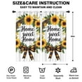 thumbnail image 2 of Blackout Kids Curtains,Home Sweet Home Sunflower Wreath Childrens Insulated Curtains Set Of 2,Bedroom Essentials,Toddler Room Decor 42x84in(106x213cm), 2 of 4