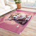 thumbnail image 1 of Cat Rug for Girls Bedroom - 3x5 Rug - Cat Rug - Cute Kitten Area Rug - Girls Kids Kawaii Pet Rugs - Love Pink Carpet, 1 of 7