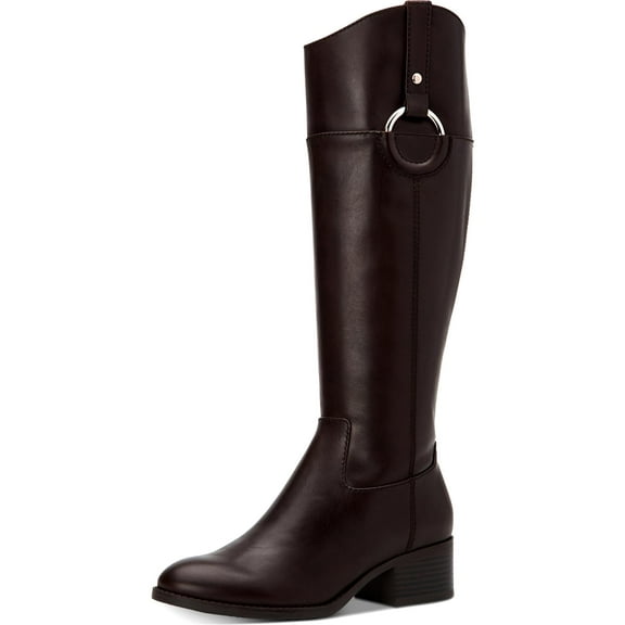Alfani Womens Bexleyy Leather Knee-Hgh Riding Boots Brown 8.5 Medium (B,M)