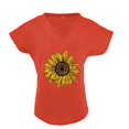 thumbnail image 3 of Pompotops Mode T-shirt Blouse à Manches Courtes Ample à Col Rond Imprimé pour Femme, 3 of 6