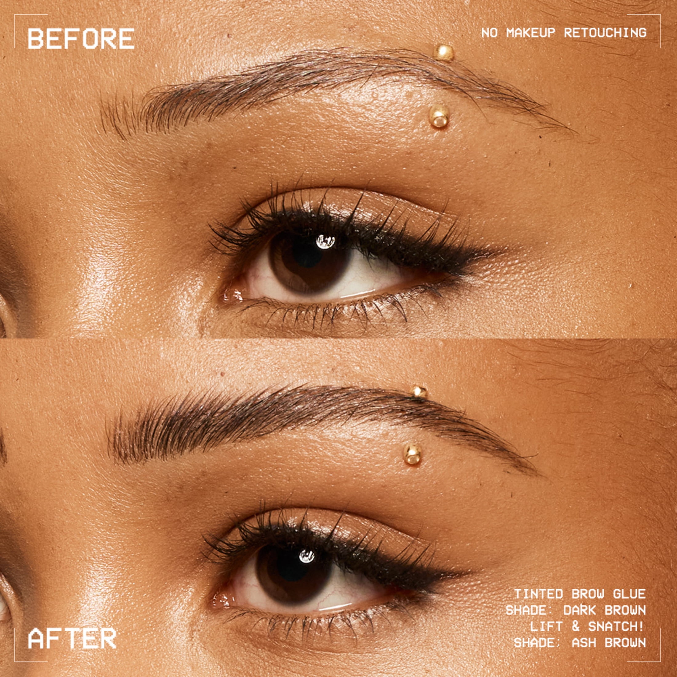 Nyx Professional Makeup, The Brow Glue, Instant Brow Styler, 16H Extreme Hold, Vegan Formula - Medium Brown, 0.18oz / 5g