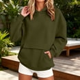 thumbnail image 3 of SYwaren Women's Oversized Hoodie Pullover Casual Long Sleeve Sweatshirt Tops, 3 of 7