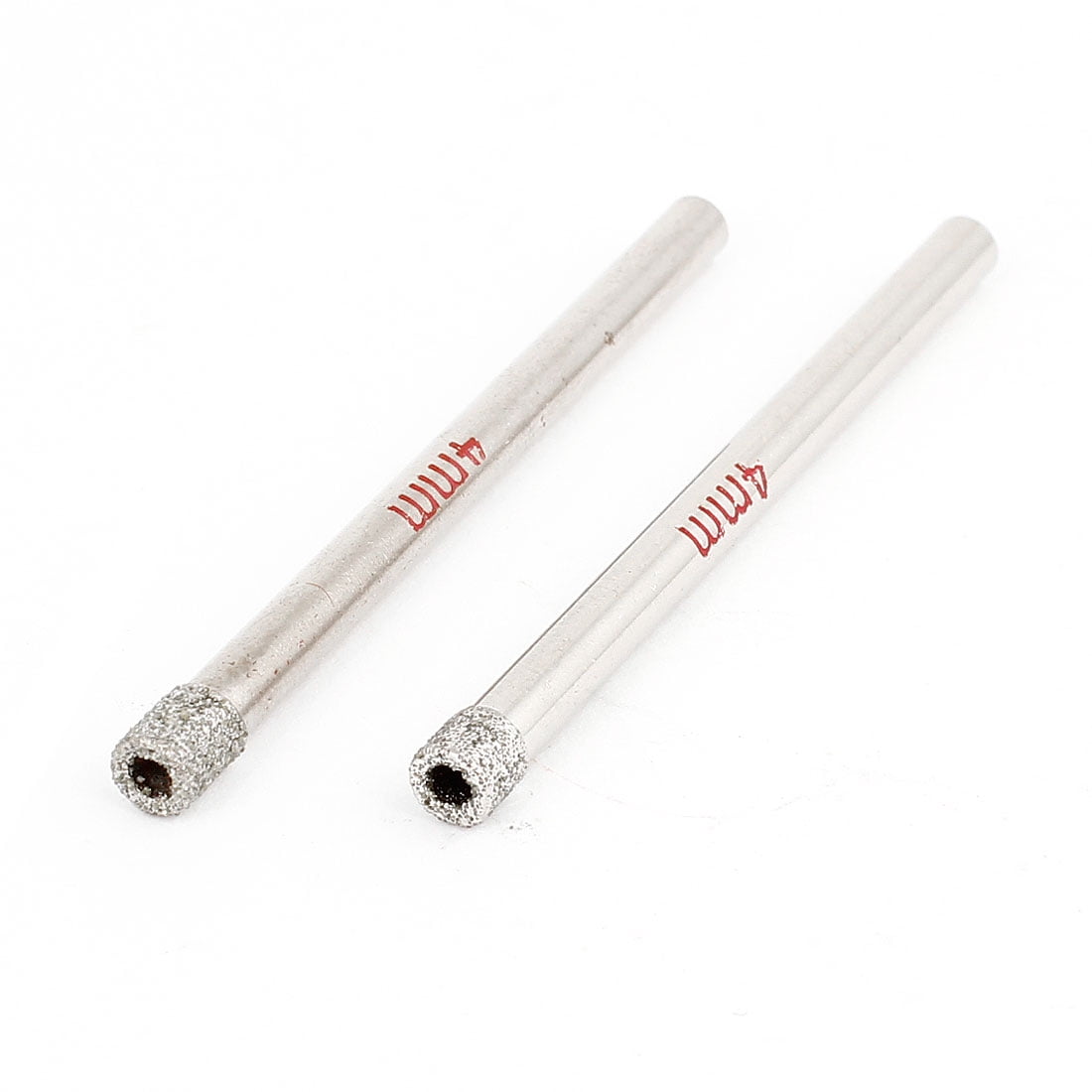 PROFESSIONAL 2PCS 4MM DIAMOND COATED DRILL BIT CUTTER SAW CORE GLASS MARBLE TILE 
