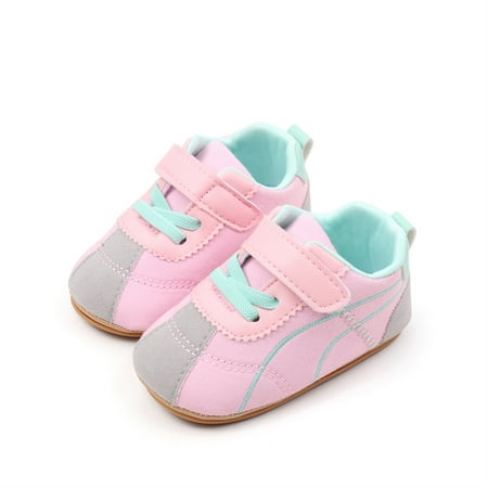 

Hirigin Toddler Girl Boys Sneakers Casual Contrast Color Soft Sole Baby Flats