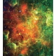 thumbnail image 3 of Outer Space Duvet Cover Sets, North American and Pelican Nebula Gas Cosmic Planetary Object in Outer Space, Bedding Set 2 Duvet Covers & 4 Pillowcases, 2 Pack King Size, Orange Green, by Ambesonne, 3 of 3