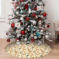 thumbnail image 5 of Rateoe Set With Peanut Print Christmas Tree Skirt 30" for Xmas Holiday New Year Party Circle Tree Mat Ornaments Decoration, 5 of 7