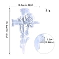 thumbnail image 3 of Rose Cross Resin Molds, 3D Cross-Silicone Molds with Rose and Heart Designs, Wall Art Mold Crucifix Silicone Mold for Epoxy Resin Casting Wall Desktop,Cabinets Decor, 3 of 8