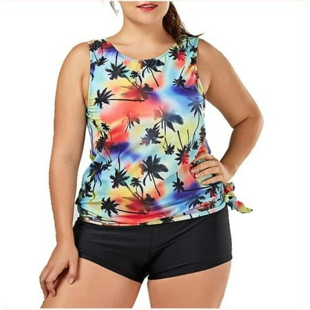 

ZHAGHMIN Skirts With Shorts Tree Print Two Pieces Swimwear Plus Size Swimsuits for Women Tops Sports Bra And Shorts Set Plus Size Bathing Suit Cup Bathing Suit Top Plus Size Plus Size Swimwear Cover