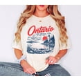 thumbnail image 2 of Lake Ontario Great Lakes T-shirt Lake Ontario Graphic Tee Cream Lighthouse Design Shirt Nature Lover Tee, 2 of 8