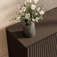 thumbnail image 4 of TopComfy 55" Sideboard Buffet Cabinet with 4 Doors, Coffee Bar Storage Cabinet with Adjustable Shelves Curved Edge MDF Display Cabinet for Kitchen Dining Room, Dark Walnut, 4 of 8