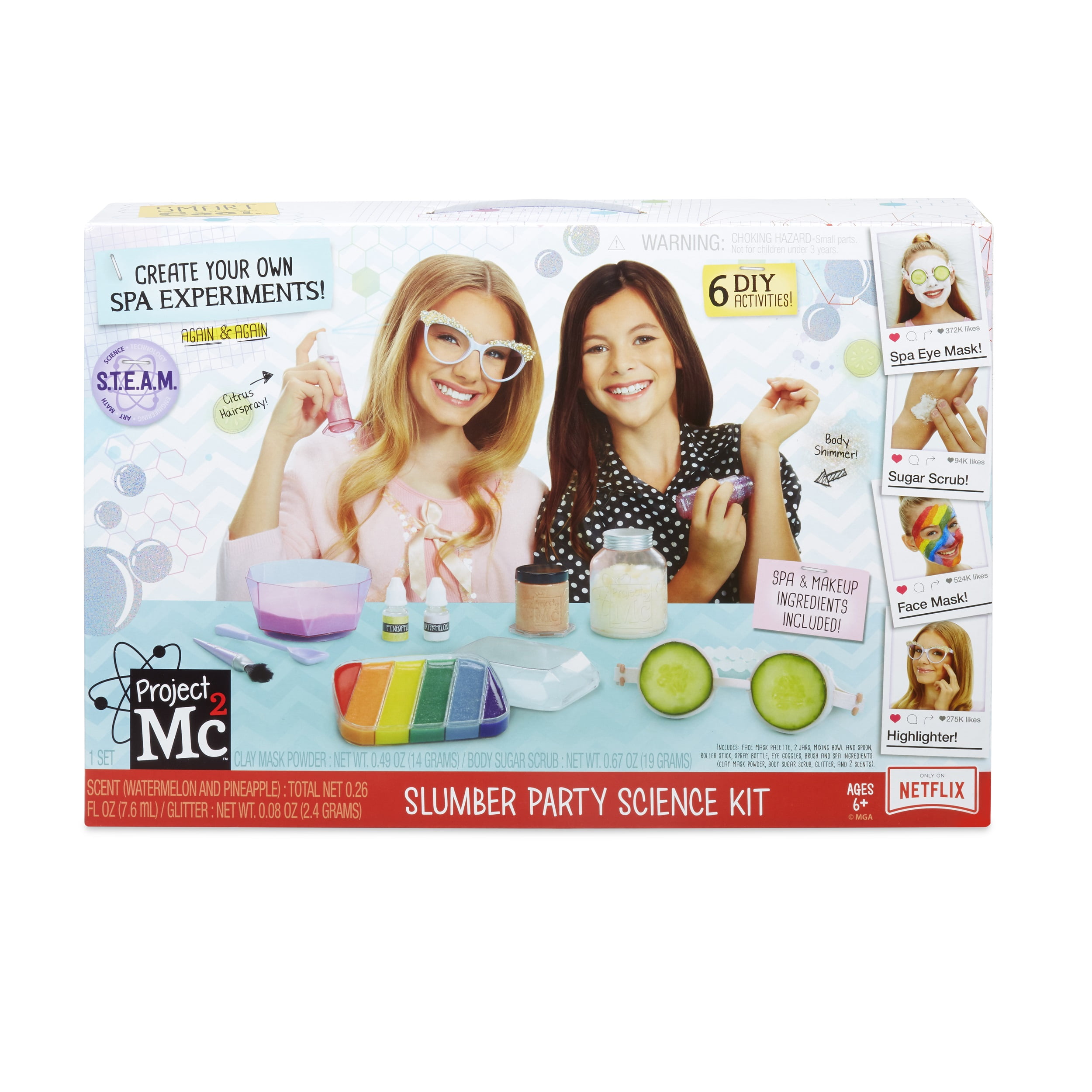 SPA'MAZING MIX YOUR OWN SPA TREATMENTS KIDS BEAUTY & CHEMISTRY SCIENCE KIT 