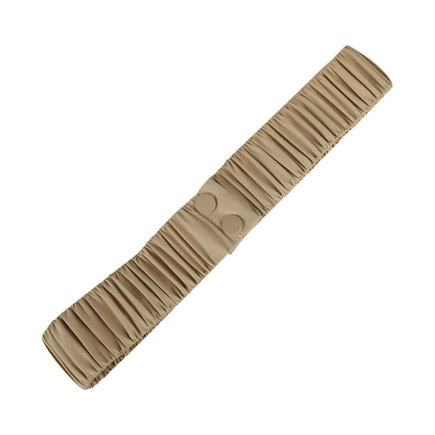Cinturón elástico para mujer, accesorio informal y elegante para ropa, cintura elástica Caqui
