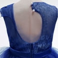 thumbnail image 5 of 4-14Y Girls Flower Dress Embroidery Cutout Back Pageant Prom Ball Gown, 5 of 7