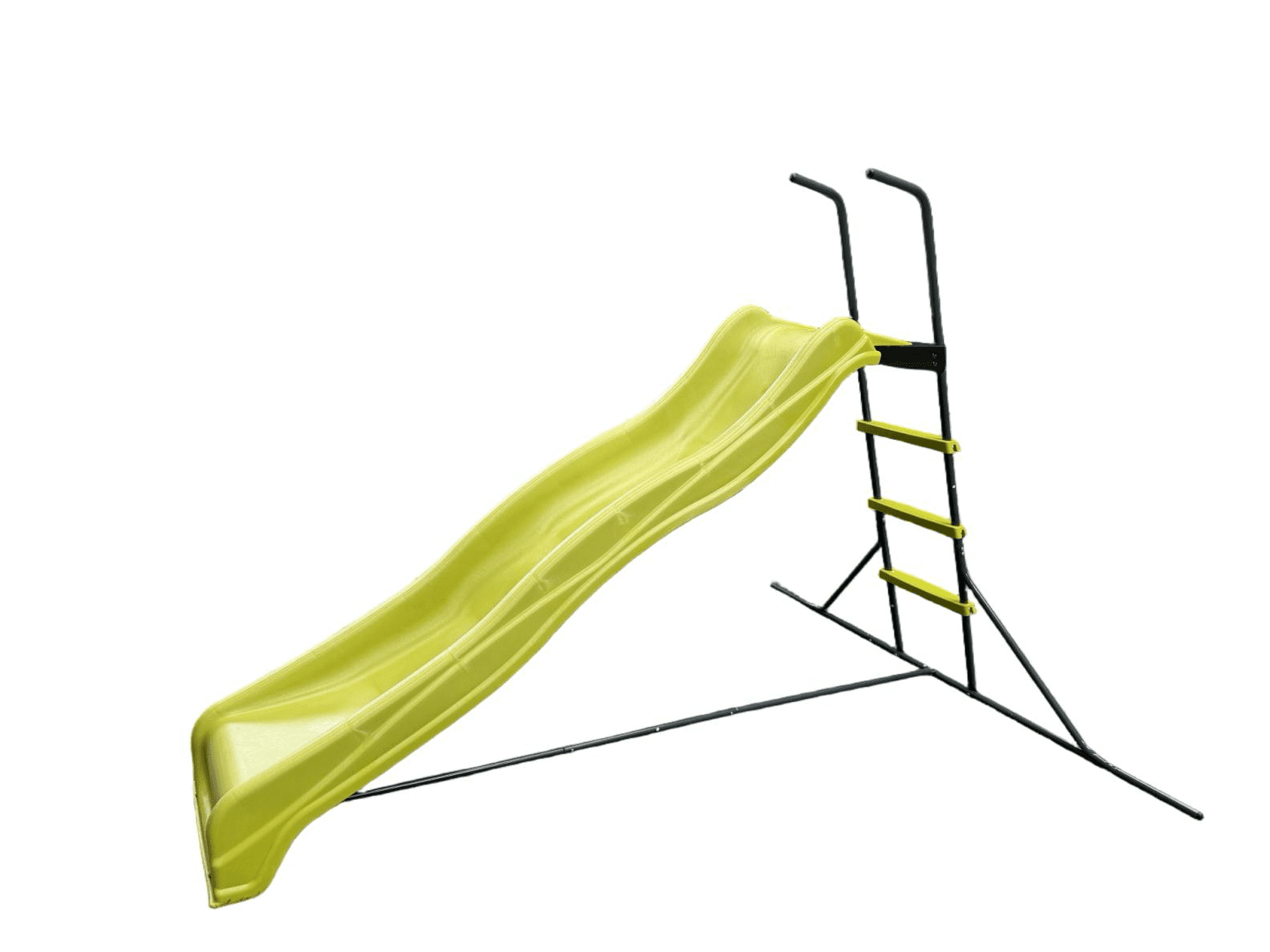 2.2M Freestanding Kids Plastic Slide, Indoor Outdoor Playground Equipment, Safe Freestanding Children Slide for Home Backyard, Green