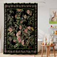 thumbnail image 6 of Shower Curtain Vintage Floral Leaves Shower Curtains for Bathroom Decor, Waterproof Polyester Shower Curtain Set with Hooks, Standard Size 72" x 72" Spring Plant Bird, 6 of 9