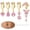 Gold-B, variant on Fake Belly Button Ring Set,Clip-On Non-Piercing Navel Rings Belly Button Rings Tone CZ Cubic Zirconia Dangles for Women