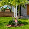 thumbnail image 2 of Northlight 25" Standing Pink Flamingo Outdoor Garden Statue, 2 of 6