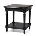 thumbnail image 6 of Maven Lane Pullman Traditional Square Wooden Side Table, Antique Black, Set of 2, 6 of 6