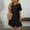 Black, variant on Women Dresses Polka Dot Flounce Hem Smock Dress Casual Tan Dress Cute Short Dresses V Neck Wrap Dress for Women J Gee Dresses Elastic Waist Dresses for Women Dresses for Women plus Size Juniors