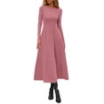 thumbnail image 2 of Vestido PRETTYGARDEN 2025 Elegante Midi de Manga Larga Rosa Talla L, 2 of 8