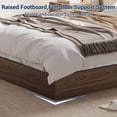 thumbnail image 3 of Twin XL Size Wood Platform Bed Frame,Wooden Bed Frame Without Headboard, Wood Slat Support,No Box Spring Needed, Easy Assembly,Walnut, 3 of 6