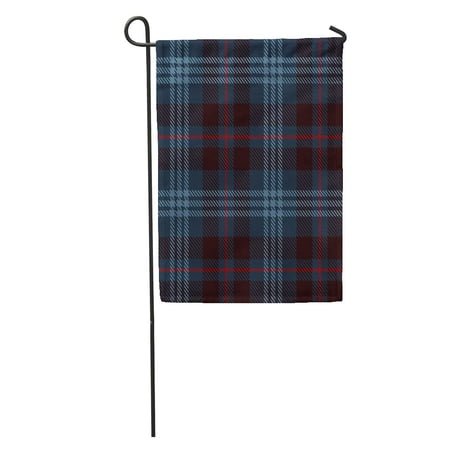 SIDONKU Check Tartan Red Black and Blue Plaid Flannel Patterns Tiles for Scottish Garden Flag Decorative Flag House Banner 12x18 inch