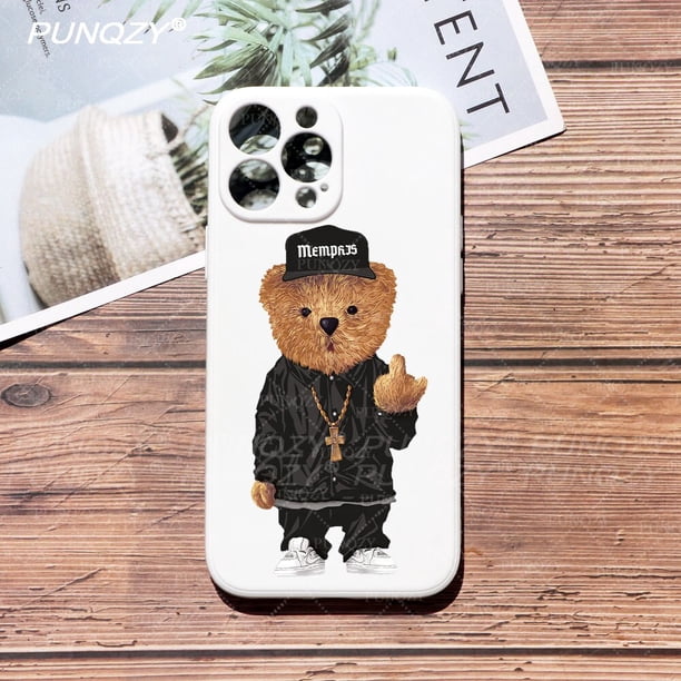 Divertida funda de teléfono de oso deportivo a la moda para iPhone 14 PRO 12 Pro Max 11 Pro XR XS MAX X 6s 8 7 Plus, funda de TPU para iphone 13 pro max Tan Jianjun unisex
