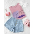 thumbnail image 3 of Sleepy Kitten Lineart  T-Shirt Toddler -Image by Shutterstock,  5 Toddler, 3 of 4