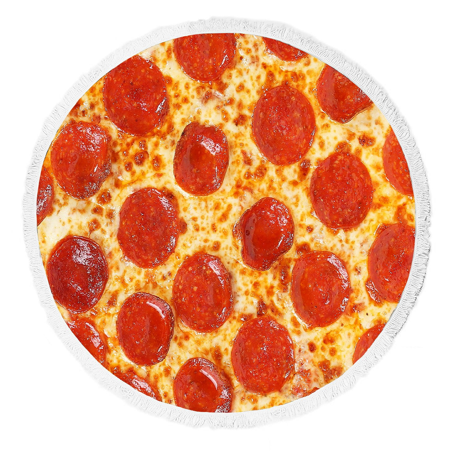 GCKG Pizza Beach Towel, Italian Classic Pepperoni Pizza Beach Towel