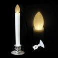thumbnail image 4 of 6pcs Remote Controlled Flameless Taper Candles with Automatic Timer and Suction Cups, Flickering Battery LED Candles for Year-Round Home Decor, Christmas Wedding Centerpiece, 4 of 7