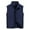 Dark Blue, variant on MELDVDIB Mens Vest Coats Zip-Up Fuzzy Fleece Lined Oversized Sleeveless Stand Collar Jackets Light Weight Solid Collar Outwear with Pockets