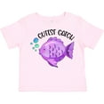 thumbnail image 3 of Inktastic Cutest Catch Cute Purple Fish Boys or Girls Toddler T-Shirt, 3 of 5