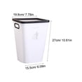 thumbnail image 2 of unbranded White Plastic Waste Container for Household Trash Storage and Office Use, 2 of 8