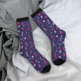 thumbnail image 5 of Pofeuu Dance Skull Star Print Crew Socks, Adult Running Hiking Socks for Youth and Adult, 5 of 6