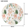 thumbnail image 6 of Pioneer Flower Floral Print Pattern Round Tablecloth 60"x60",Wrinkle Wipeable Table Cloth for Kitchen Dining Room Picnic Patio Party, 6 of 6
