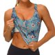 thumbnail image 3 of Balery Underwater Animals and Flowers Sujetadores deportivos con espalda cruzada para mujer, acolchados, sin costuras, de alto impacto, ideales para yoga, gimnasio, entrenamiento y fitness.-Medium, 3 of 8