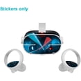 thumbnail image 2 of Jinsinto All in One VR Glasses Skin Sticker Compatible with Oculus-Quest 2,Sweatproof Controller Grip Sticker,Non Slip Headset Skin Sticker Set Compatible with Oculus-Ques 2, 2 of 5