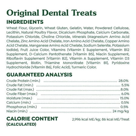 Greenies Original Regular Natural Dental Care Dog Treats, 36 Oz Pack (36 Treats) - Image 7