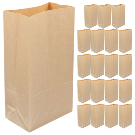 Himition 20pcs Bakery Bags Kraft Paper Bread Bags Bread Packing Bags Bread Party Bags