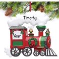 thumbnail image 2 of Personalized Train Christmas Ornaments 2023 - Fast & Free 24h Customization – Holiday Train Christmas Decorations with Name - Comes Gift-Wrapped - Transportation Gifts for Kids, 2 of 5